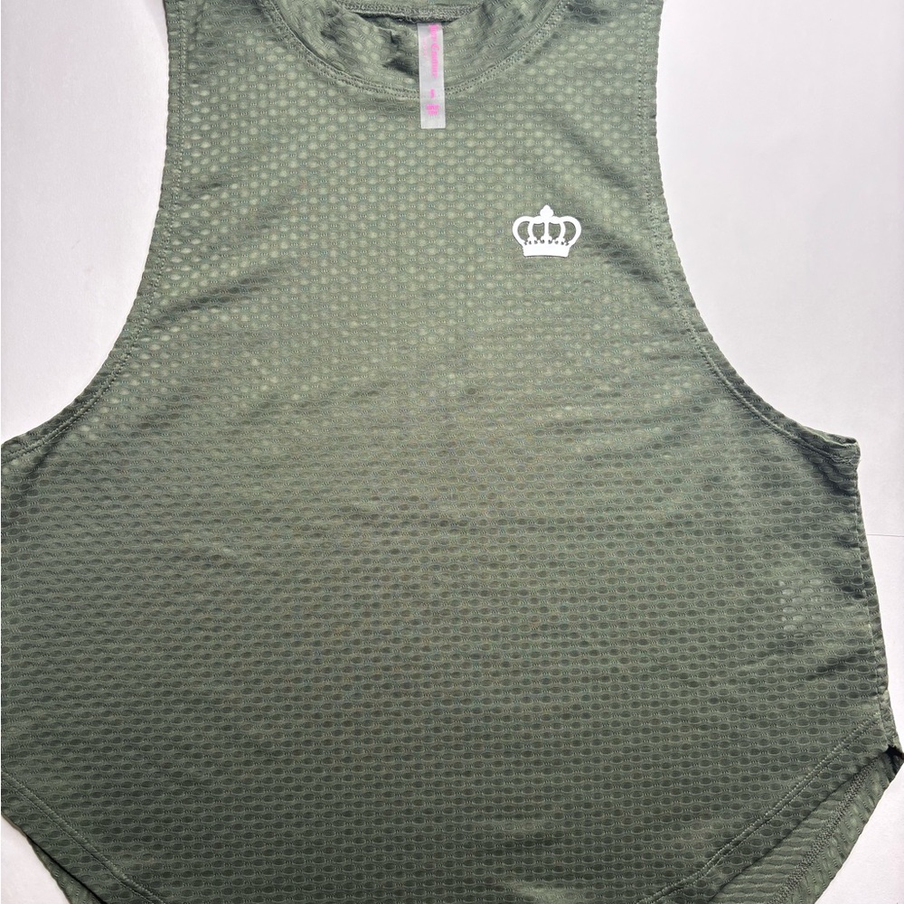 Juicy Couture Textured Olive Top